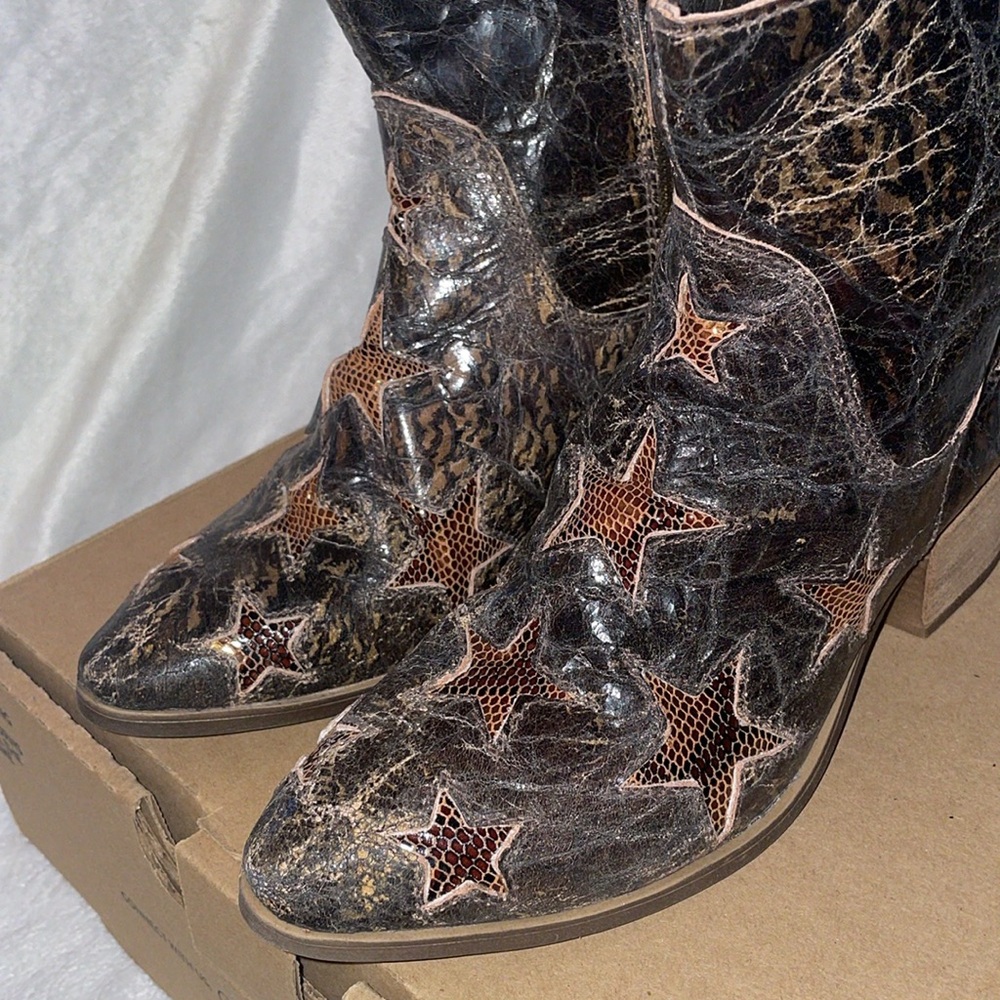 NWT SHERIDAN MIA STARR Crinkle Finish Bootie - Picture 7 of 11